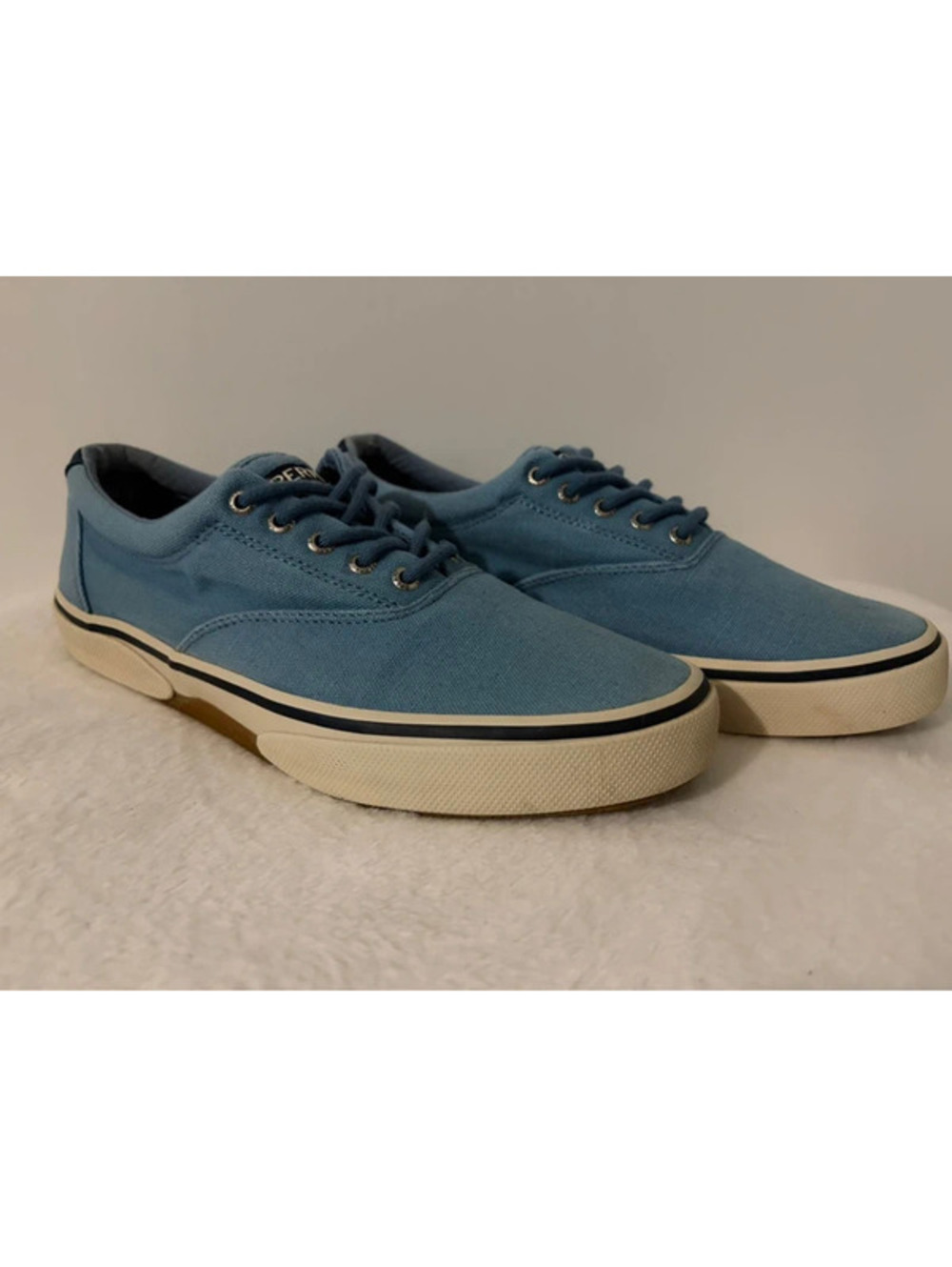 Sperry Top-Sider Striper II CVO Men’s Sneakers Blue Canvas Sz 10.5 STS21344